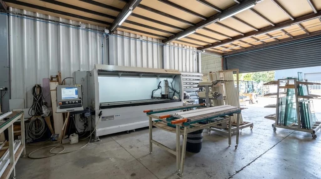 Machine et profils de menuiserie dans l’atelier
