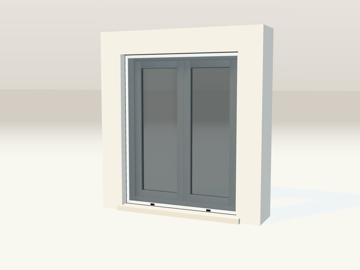 Rendu 3D indicatif : moustiquaire à cadre fixe.